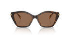 Gafas de Sol Michael Kors Catskills MK2246U Tortuga oscuro/crema y Marrón Sólido