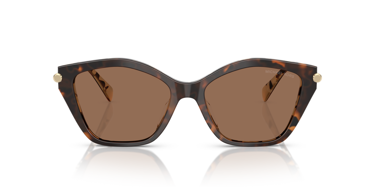 Gafas de Sol Michael Kors Catskills MK2246U Tortuga oscuro/crema y Marrón Sólido