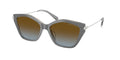 Gafas de Sol Michael Kors Catskills MK2246U Mezclilla gris y Marrón y Azul Degradé