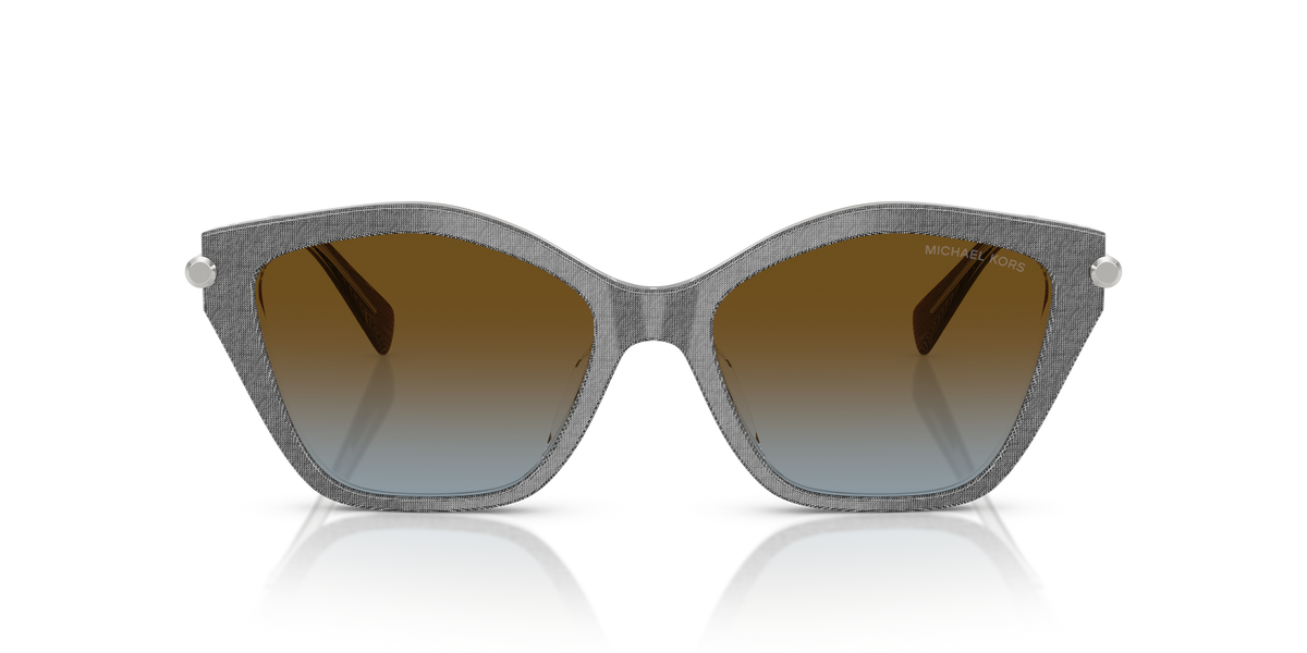 Gafas de Sol Michael Kors Catskills MK2246U Mezclilla gris y Marrón y Azul Degradé