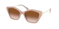 Gafas de Sol Michael Kors Catskills MK2246U Arena claro laminado y Marrón Claro Degradé