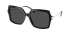 Gafas de Sol Michael Kors Quogue MK2247U Negro/tortuga ámbar y Gris Oscuro Sólido