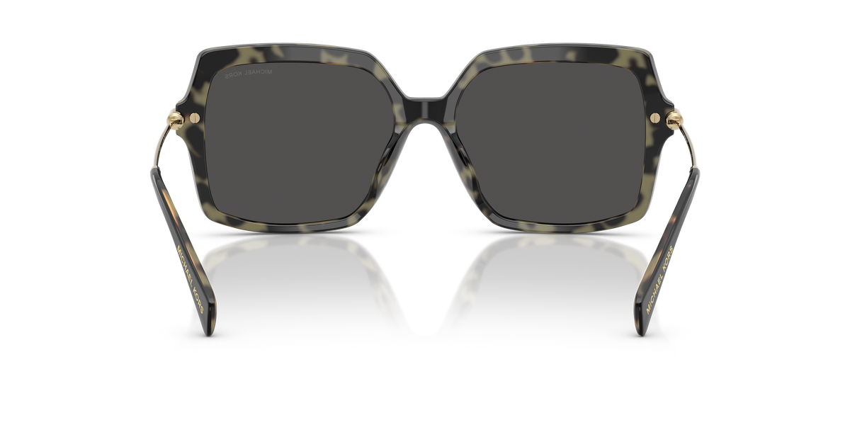 Gafas de Sol Michael Kors Quogue MK2247U Negro/tortuga ámbar y Gris Oscuro Sólido