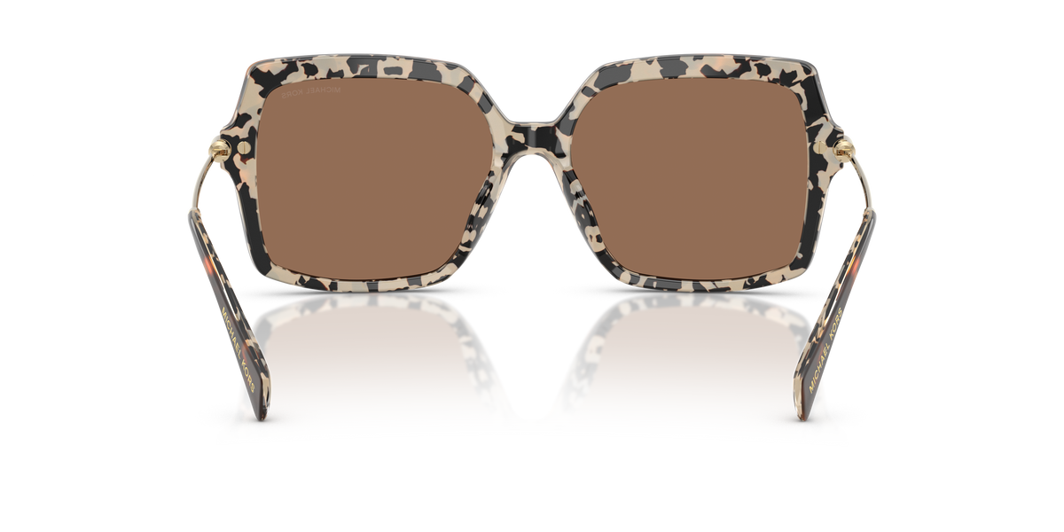 Gafas de Sol Michael Kors Quogue MK2247U Tortuga oscuro/crema y Marrón Sólido