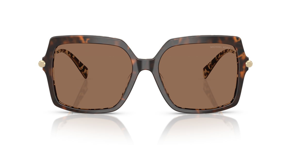 Gafas de Sol Michael Kors Quogue MK2247U Tortuga oscuro/crema y Marrón Sólido