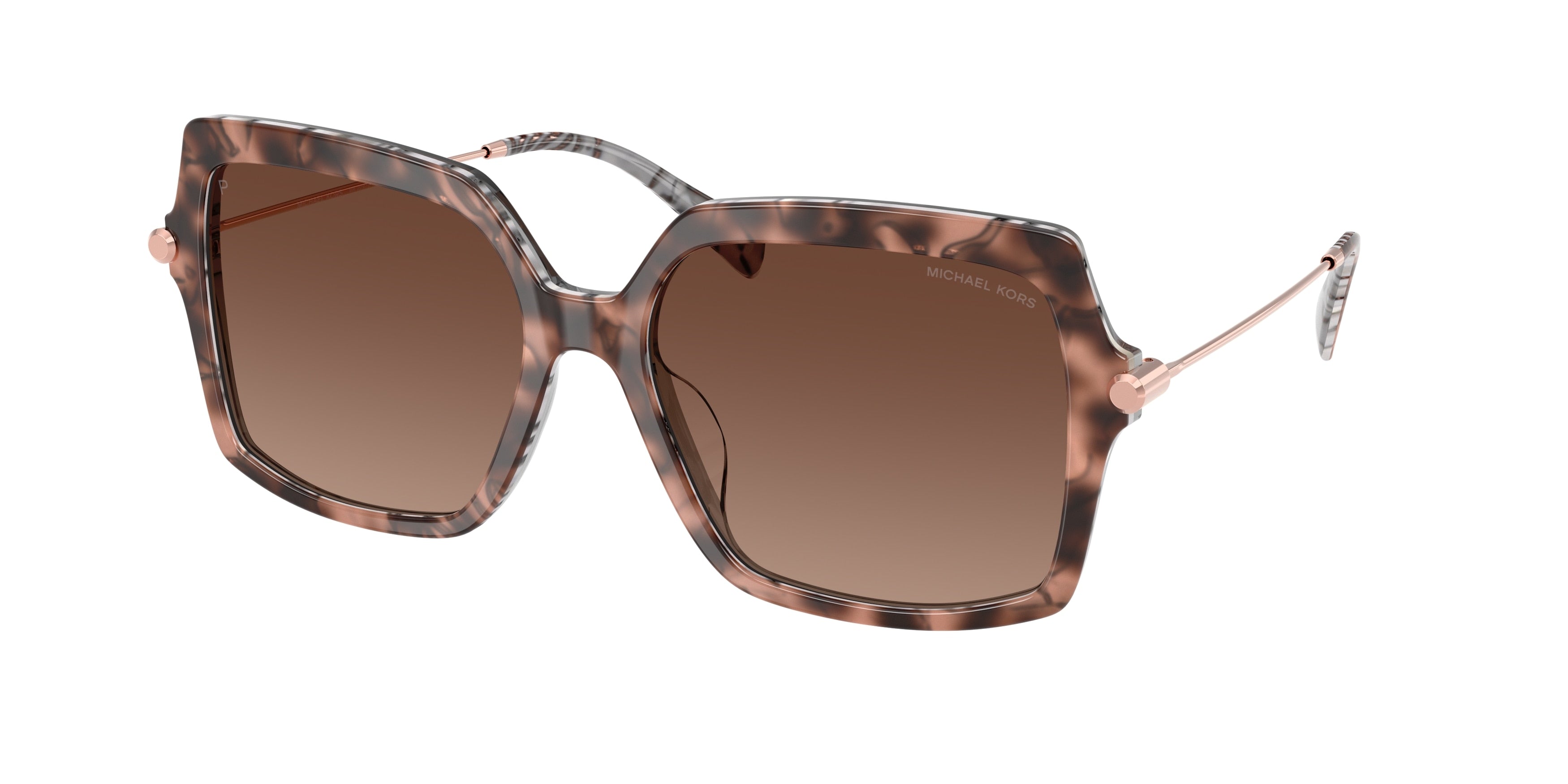 Gafas de Sol Michael Kors Quogue MK2247U Rosa Carey y Marrón Degradé Polarizado