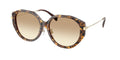 Gafas de Sol Michael Kors Jinan MK2248D Tortuga perlada marrón y Marrón Degradé