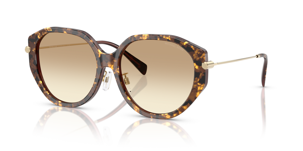 Gafas de Sol Michael Kors Jinan MK2248D Tortuga perlada marrón y Marrón Degradé