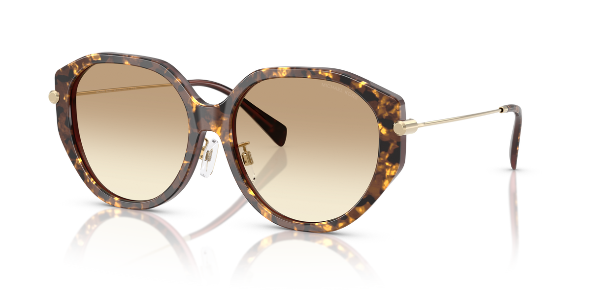 Gafas de Sol Michael Kors Jinan MK2248D Tortuga perlada marrón y Marrón Degradé