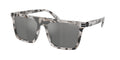 Gafas de Sol Michael Kors Edgewater MK2249U Carey Gris y Plateado Degradé a Verde Espejado