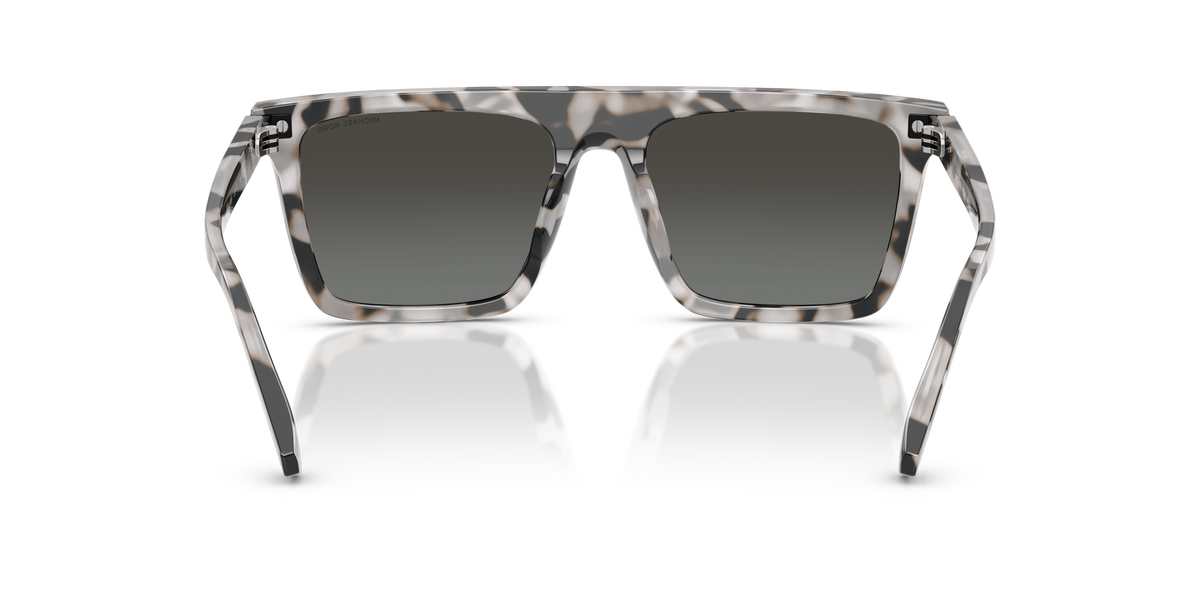 Gafas de Sol Michael Kors Edgewater MK2249U Carey Gris y Plateado Degradé a Verde Espejado