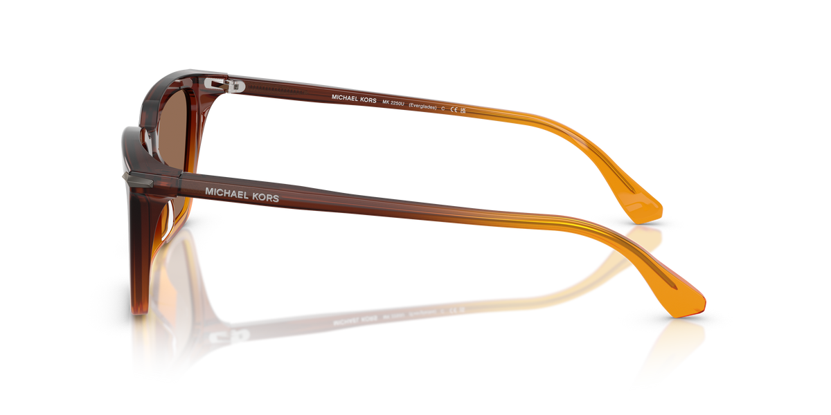 Gafas de Sol Michael Kors Everglades MK2250U Ámbar Degradé y Marrón Sólido