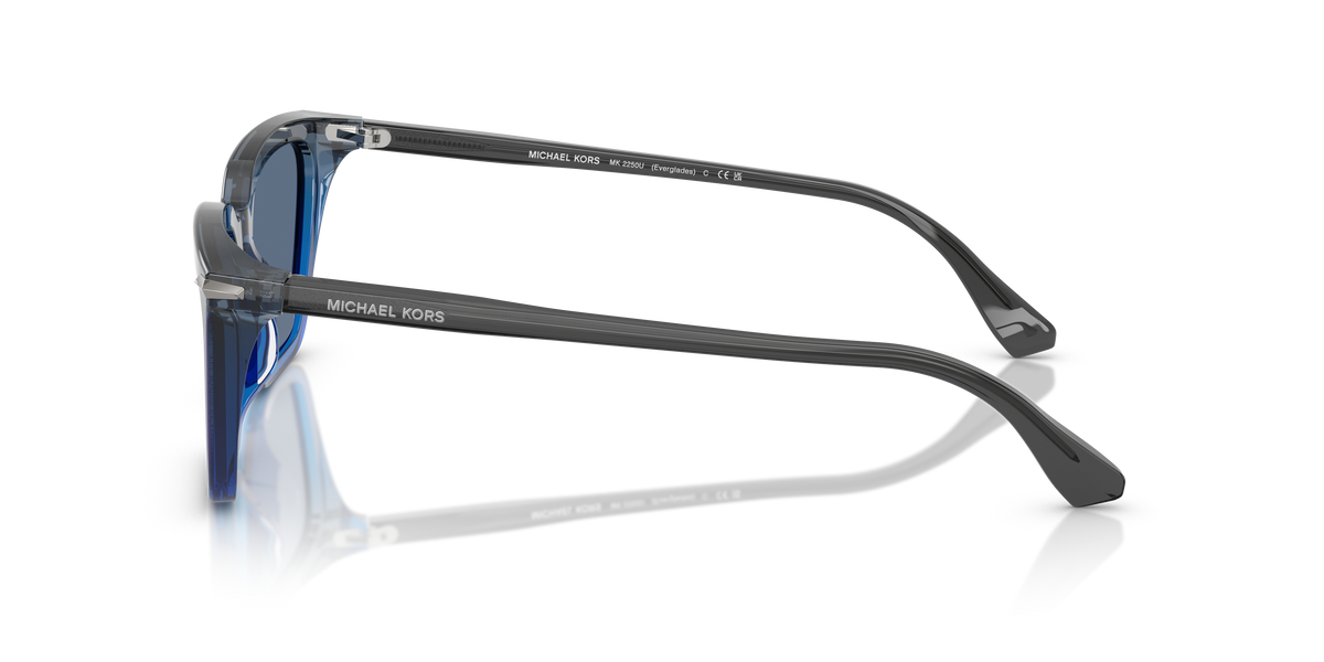 Gafas de Sol Michael Kors Everglades MK2250U Gris Degradé y Azul Sólido