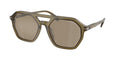 Gafas de Sol Michael Kors Jackson Hole MK2251U Verde Olivo Traslúcido y Olive Mirror