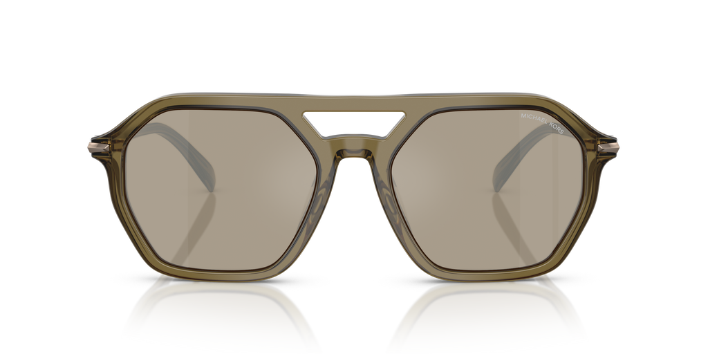 Gafas de Sol Michael Kors Jackson Hole MK2251U Verde Olivo Traslúcido y Olive Mirror
