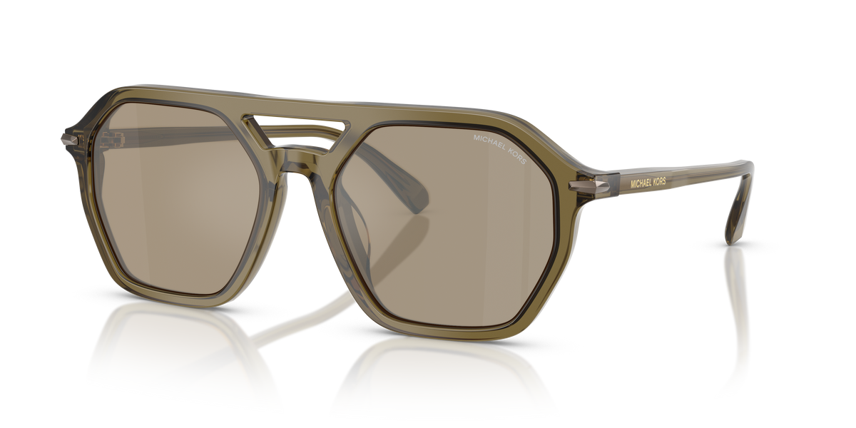 Gafas de Sol Michael Kors Jackson Hole MK2251U Verde Olivo Traslúcido y Olive Mirror