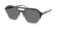 Gafas de Sol Michael Kors Jackson Hole MK2251U Degradé Negro a Transparente y Gris Oscuro Sólido Polarizado