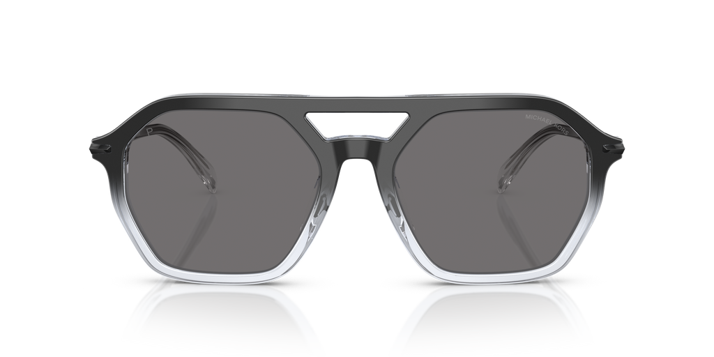 Gafas de Sol Michael Kors Jackson Hole MK2251U Degradé Negro a Transparente y Gris Oscuro Sólido Polarizado