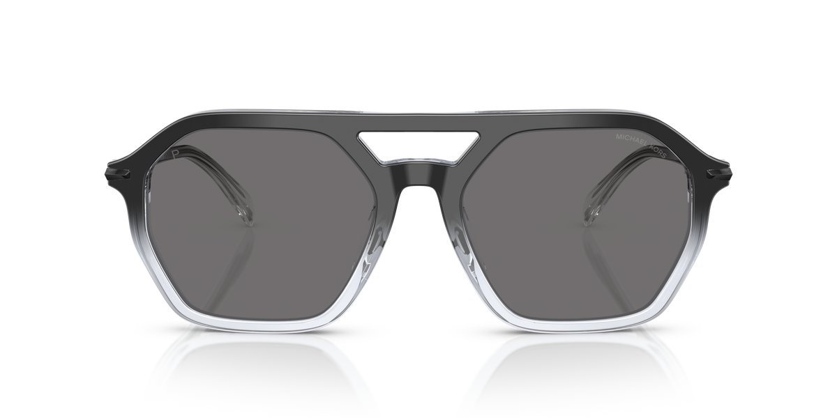 Gafas de Sol Michael Kors Jackson Hole MK2251U Degradé Negro a Transparente y Gris Oscuro Sólido Polarizado