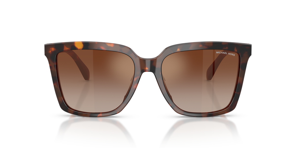 Gafas de Sol Michael Kors Menaggio MK2256U Luggage Tortoise y Marrón a Rojo Espejado Degradé