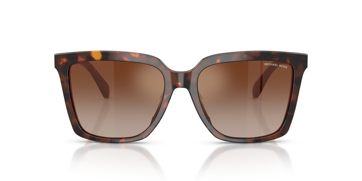 Gafas de Sol Michael Kors Menaggio MK2256U Luggage Tortoise y Marrón a Rojo Espejado Degradé