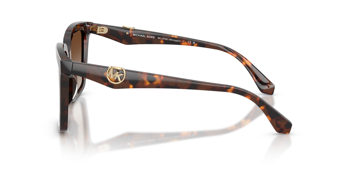 Gafas de Sol Michael Kors Menaggio MK2256U Luggage Tortoise y Marrón a Rojo Espejado Degradé