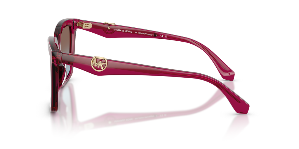Gafas de Sol Michael Kors Menaggio MK2256U Ciruela Traslúcido y Púrpura y Azul Degradé