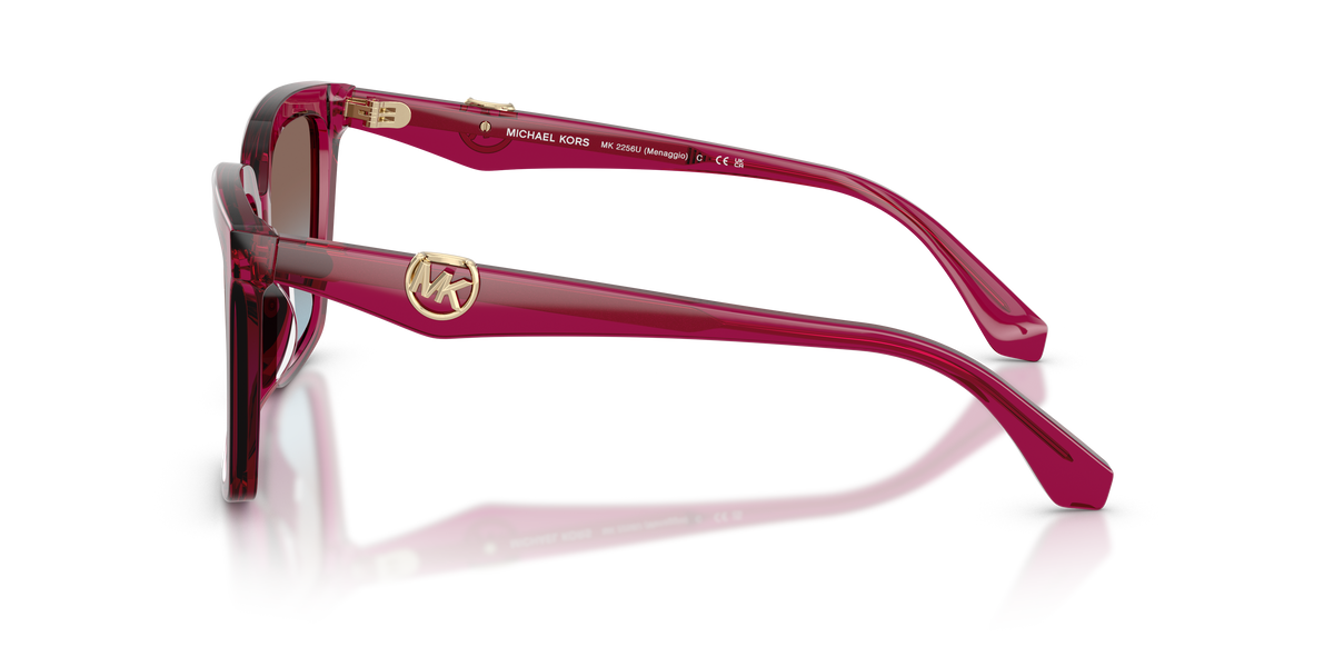 Gafas de Sol Michael Kors Menaggio MK2256U Ciruela Traslúcido y Púrpura y Azul Degradé