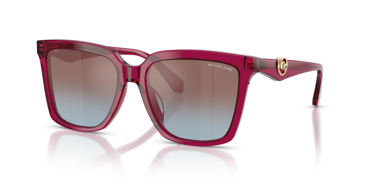 Gafas de Sol Michael Kors Menaggio MK2256U Ciruela Traslúcido y Púrpura y Azul Degradé