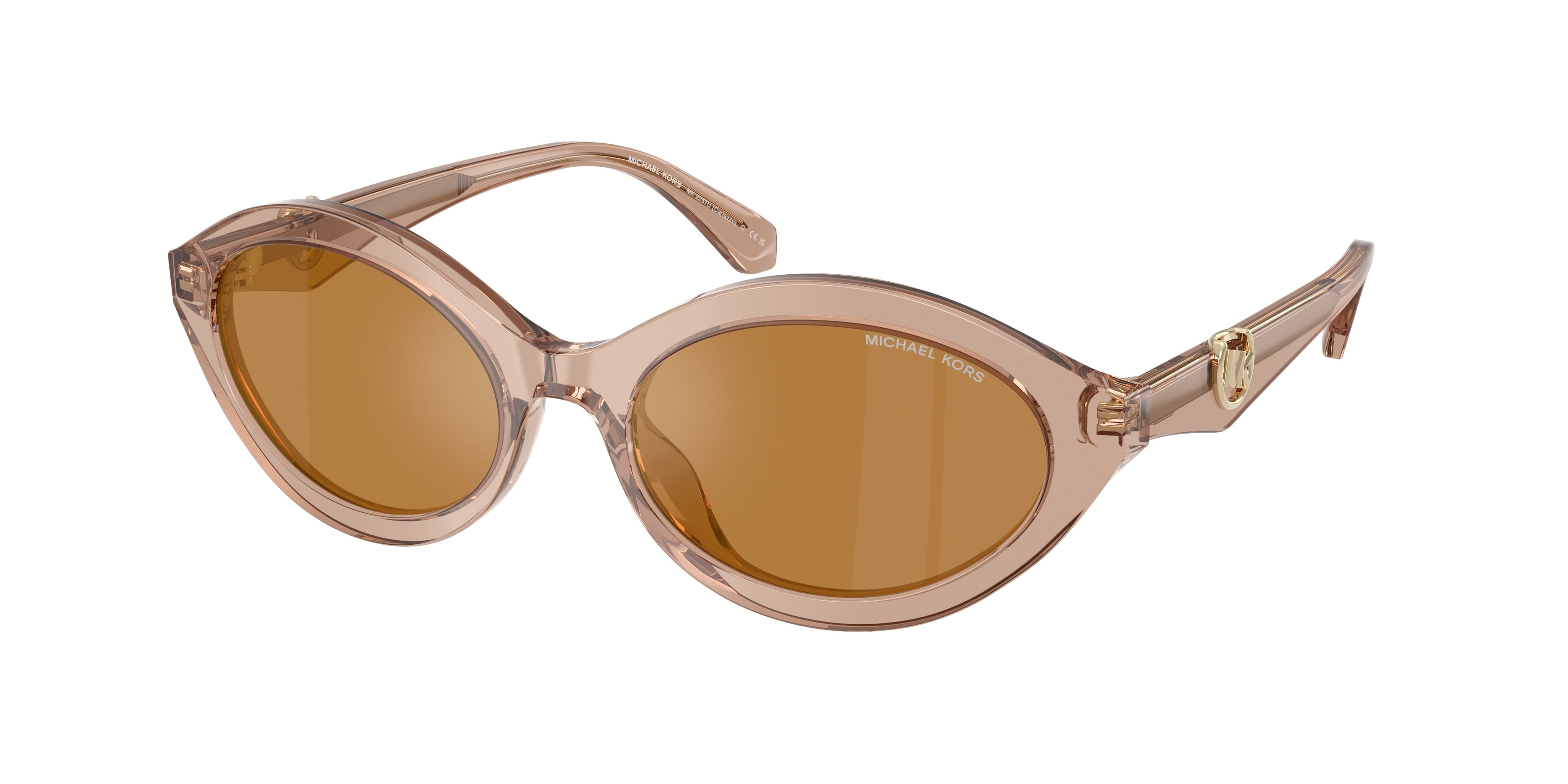 Gafas de Sol Michael Kors Carlazzo MK2257U Bronce transparente y Dorado Espejado