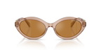 Gafas de Sol Michael Kors Carlazzo MK2257U Bronce transparente y Dorado Espejado