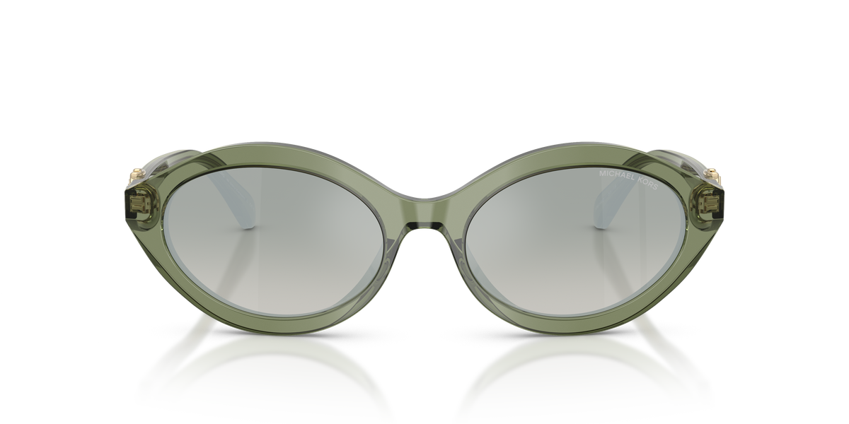 Gafas de Sol Michael Kors Carlazzo MK2257U Verde Traslúcido y Verde Degradé Espejado