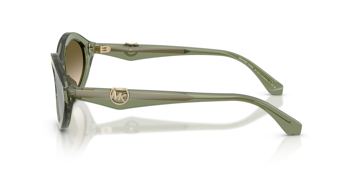 Gafas de Sol Michael Kors Carlazzo MK2257U Verde Traslúcido y Verde Degradé Espejado
