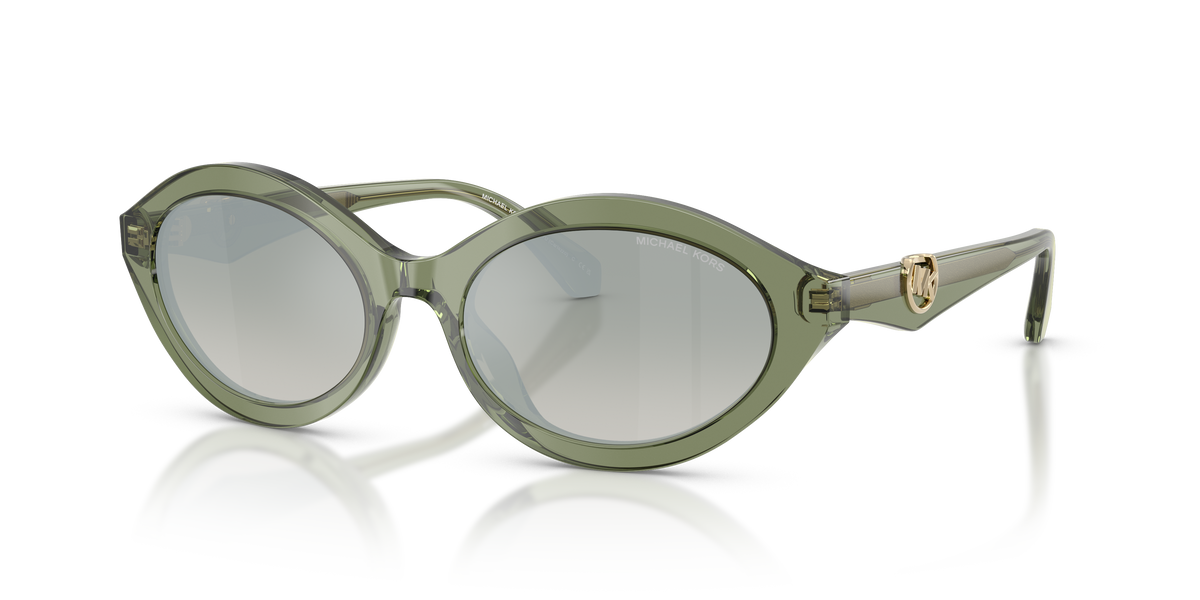 Gafas de Sol Michael Kors Carlazzo MK2257U Verde Traslúcido y Verde Degradé Espejado