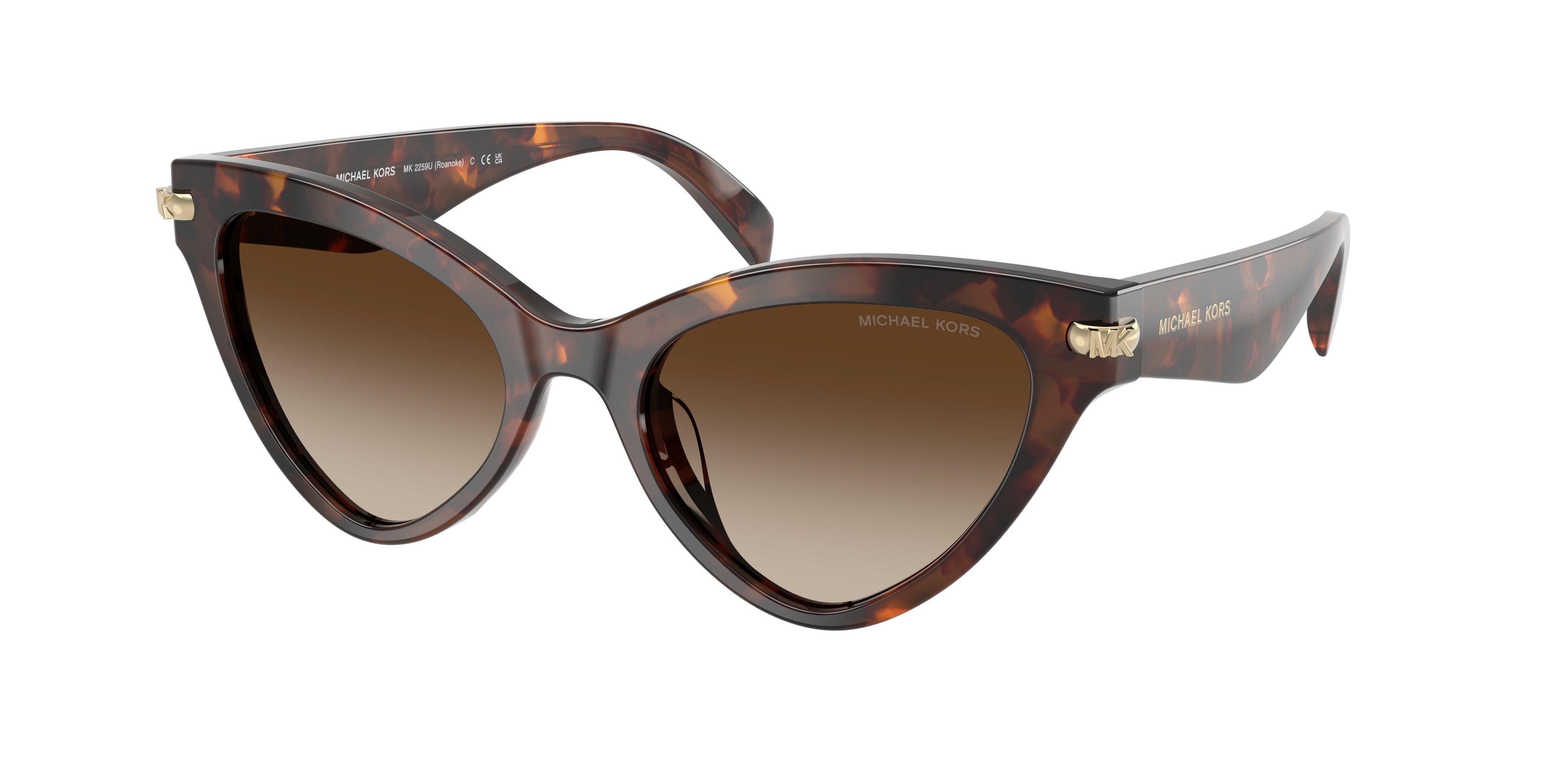 Gafas de Sol Michael Kors Roanoke MK2259U Luggage Tortoise y Humo Degradé