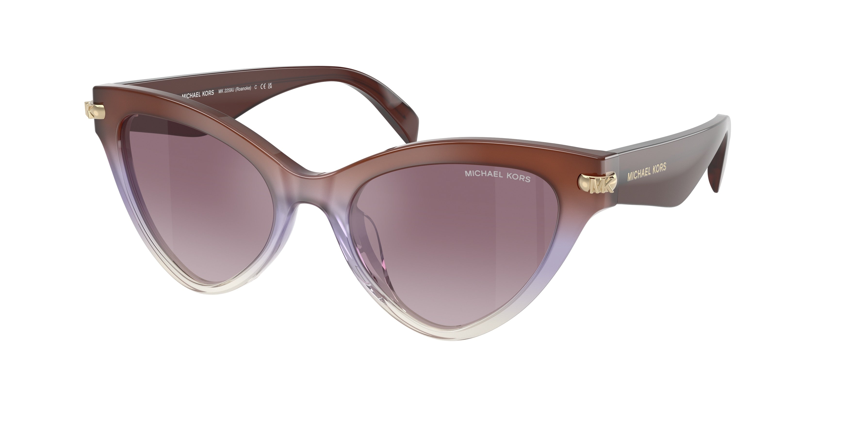 Gafas de Sol Michael Kors Roanoke MK2259U Vino Degradé y Púrpura Degradé