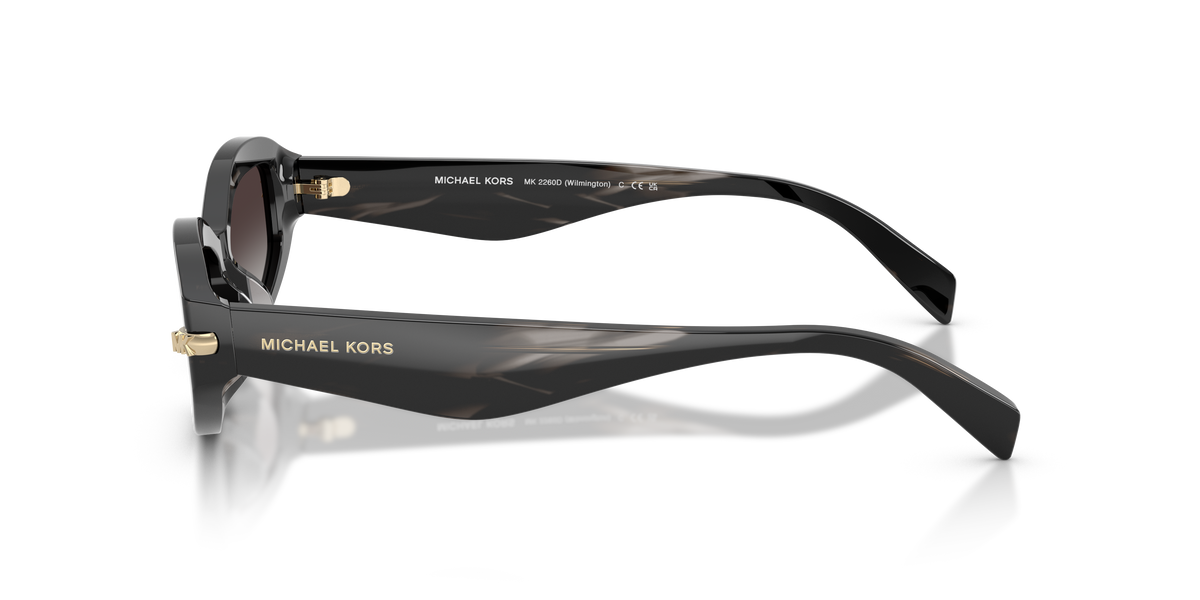 Gafas de Sol Michael Kors Wilmington MK2260D Cuerno Negro y Gris Claro Degradé