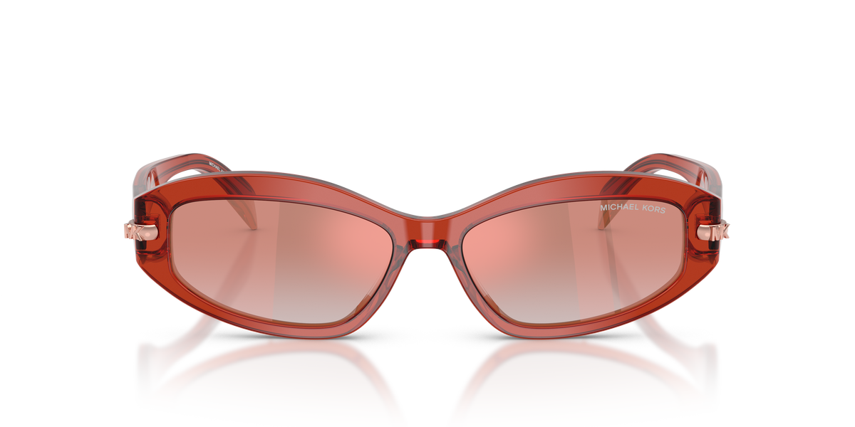 Gafas de Sol Michael Kors Wilmington MK2260D Rosa suave transparente y Rosa Degradé, Rosa Espejado y Rosa