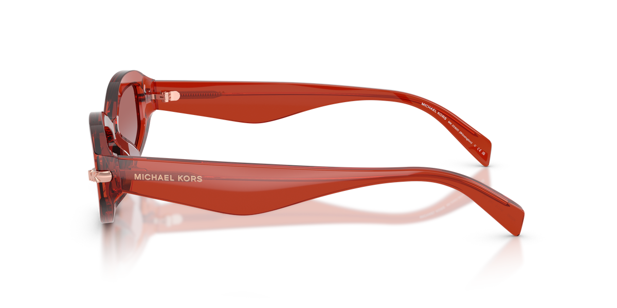 Gafas de Sol Michael Kors Wilmington MK2260D Rosa suave transparente y Rosa Degradé, Rosa Espejado y Rosa