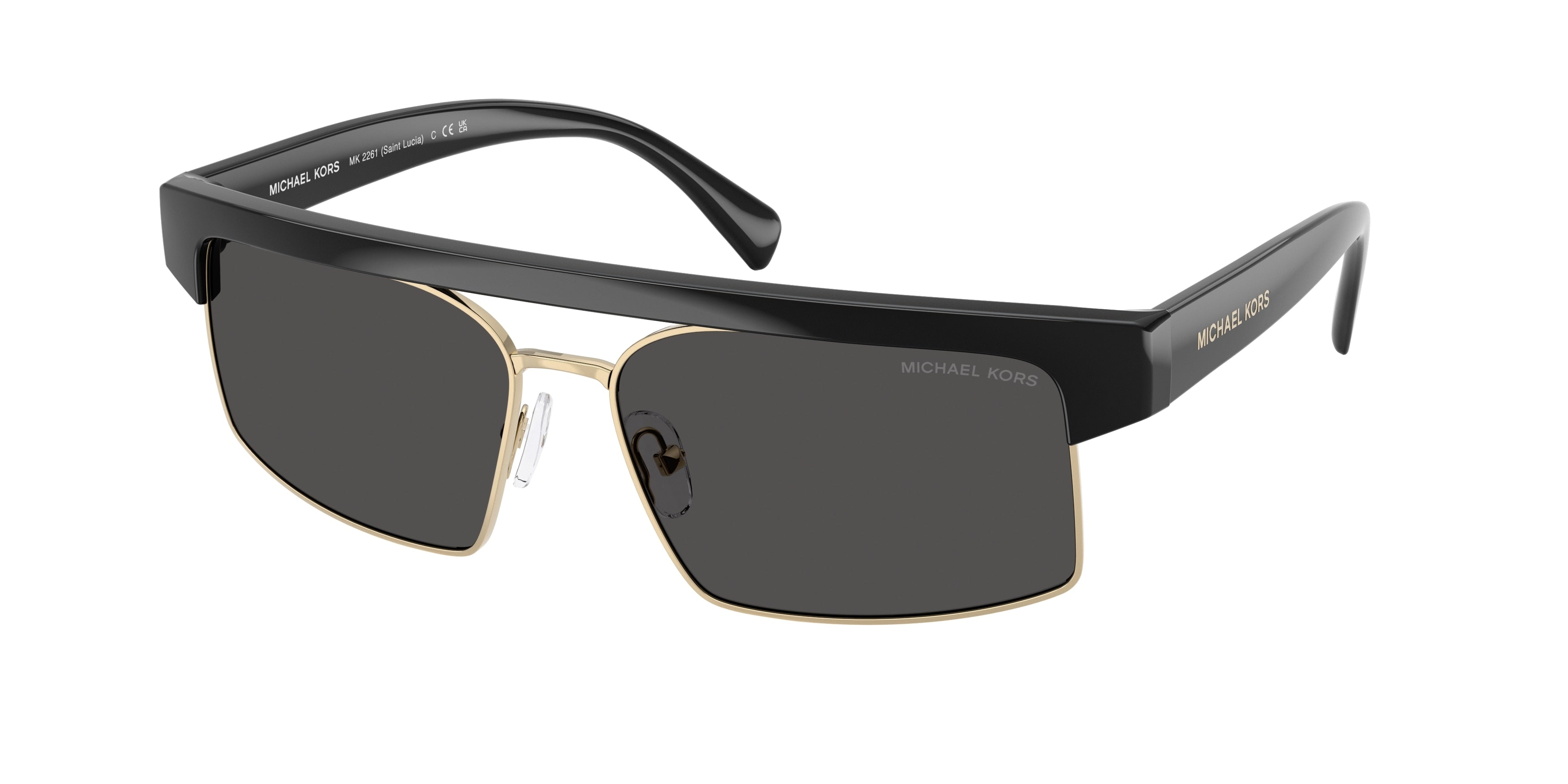 Gafas de Sol Michael Kors Saint Lucia MK2261 Negro y Gris Oscuro