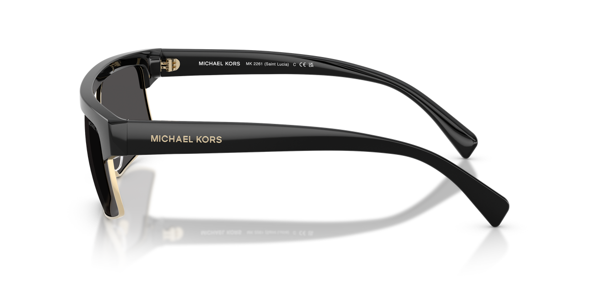 Gafas de Sol Michael Kors Saint Lucia MK2261 Negro y Gris Oscuro