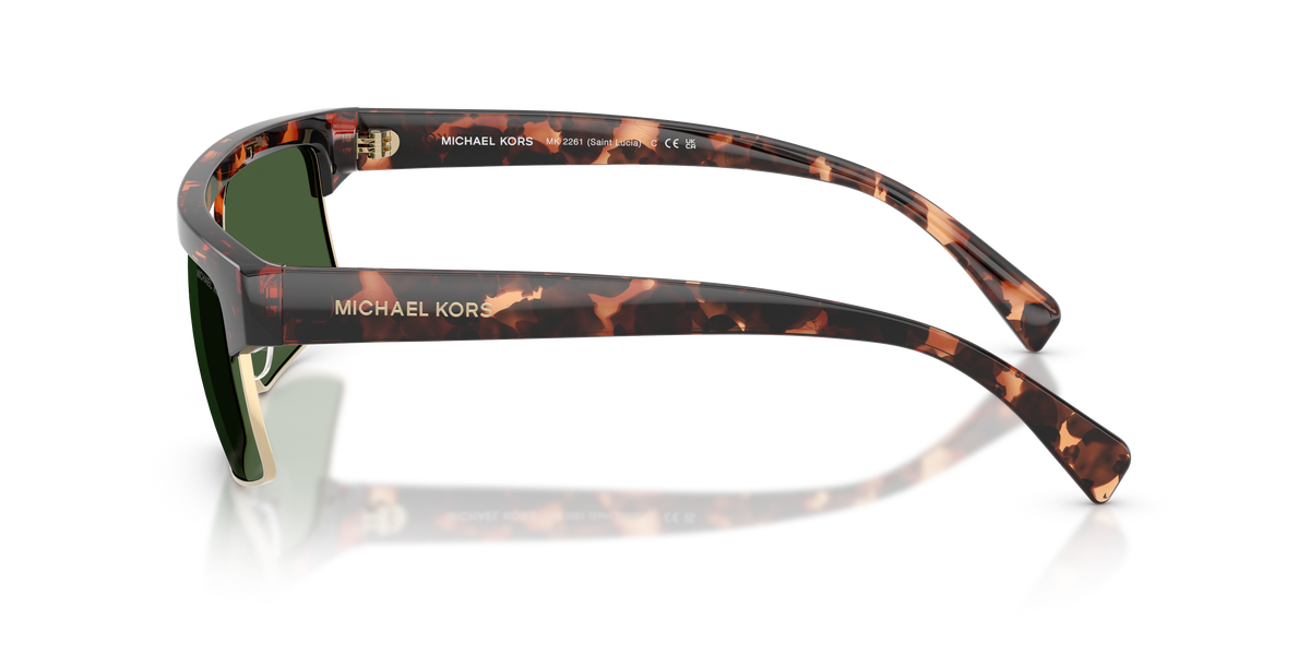 Gafas de Sol Michael Kors Saint Lucia MK2261 Carey Oscuro y Verde