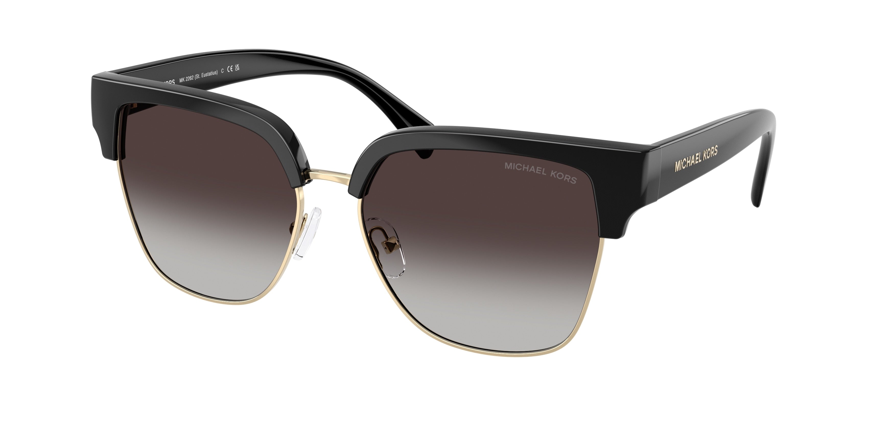 Gafas de Sol Michael Kors St. Eustatius MK2262 Negro y Gris Claro Degradé