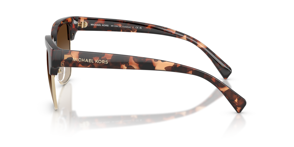Gafas de Sol Michael Kors St. Eustatius MK2262 Carey Oscuro y Humo Degradé