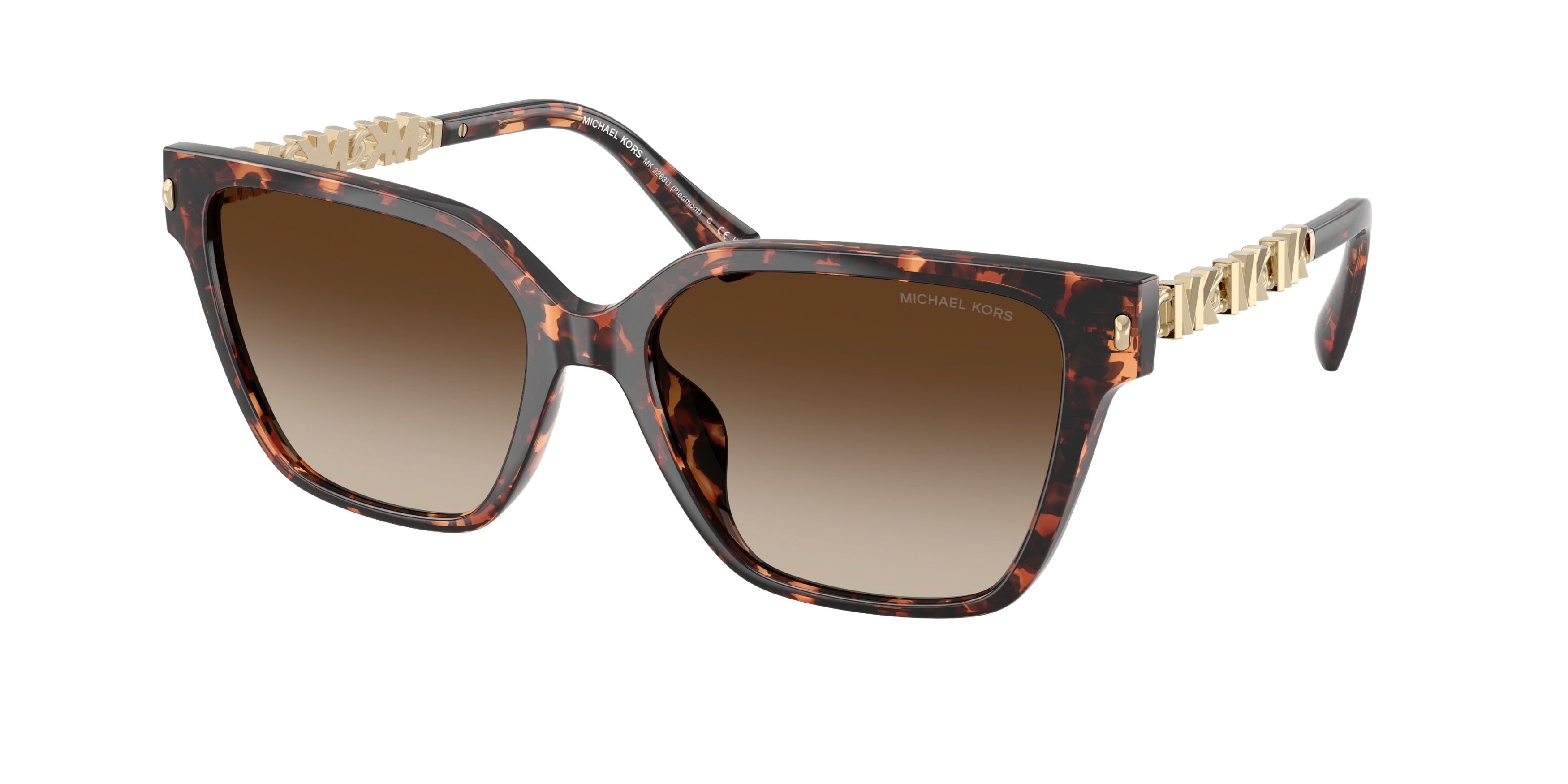 Gafas de Sol Michael Kors Piedmont MK2263U Carey Oscuro y Humo Degradé
