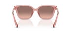 Gafas de Sol Michael Kors Piedmont MK2263U Rosa Traslúcido y Rosa Degradé a Marrón Oscuro