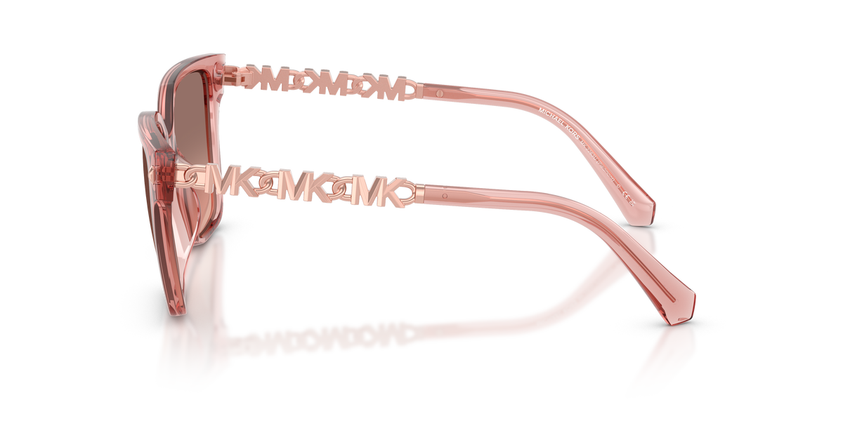 Gafas de Sol Michael Kors Piedmont MK2263U Rosa Traslúcido y Rosa Degradé a Marrón Oscuro