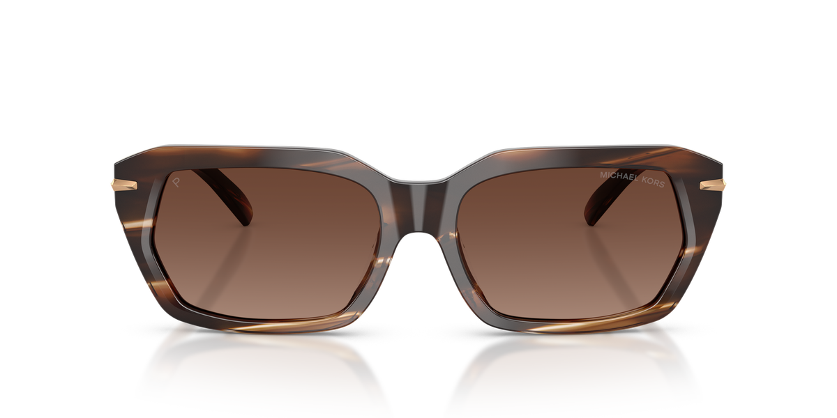 Gafas de Sol Michael Kors Lake Tahoe MK2265U Cuerno Marrón y Marrón Sólido Polarizado