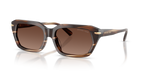 Gafas de Sol Michael Kors Lake Tahoe MK2265U Cuerno Marrón y Marrón Sólido Polarizado