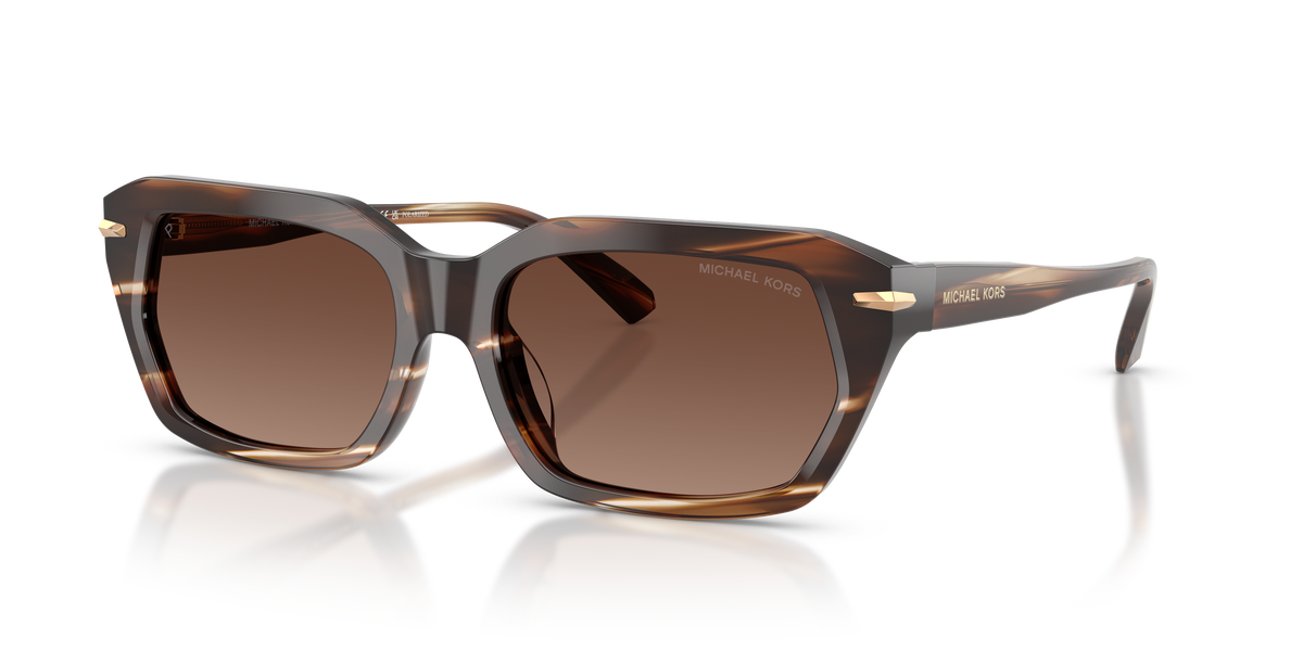 Gafas de Sol Michael Kors Lake Tahoe MK2265U Cuerno Marrón y Marrón Sólido Polarizado